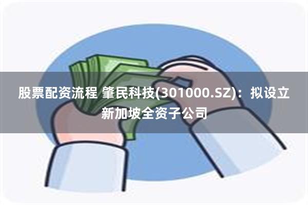 股票配资流程 肇民科技(301000.SZ)：拟设立新加坡全资子公司