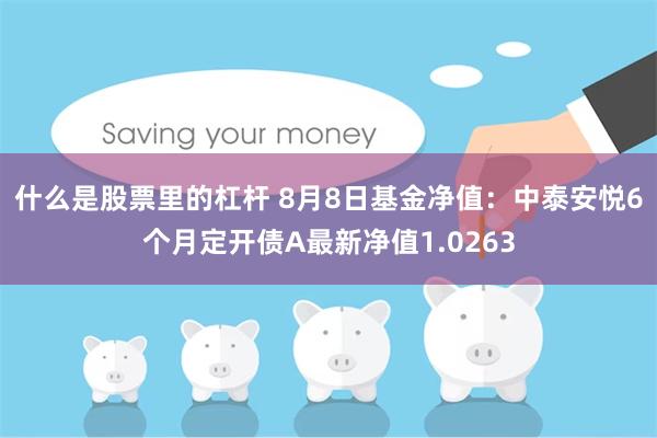 什么是股票里的杠杆 8月8日基金净值：中泰安悦6个月定开债A最新净值1.0263