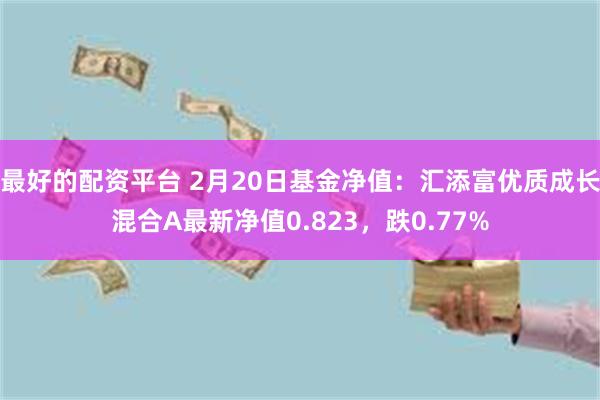 最好的配资平台 2月20日基金净值：汇添富优质成长混合A最新净值0.823，跌0.77%